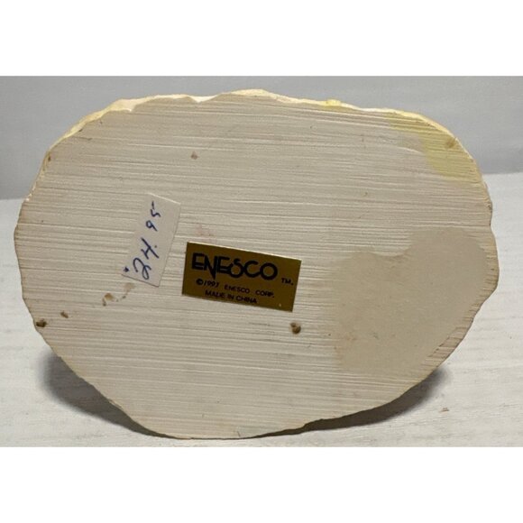 Enesco Santa Figurine Petting Bear Gift Bag Hand Painted 3.5" Holiday Decor 1993 - Picture 6 of 8